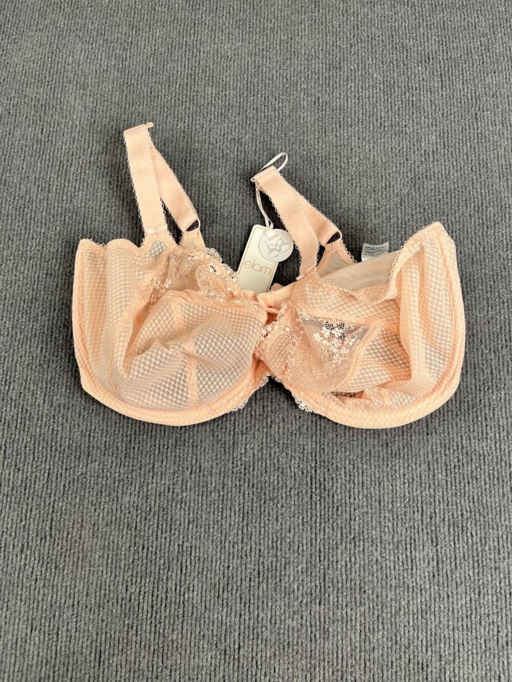 Elomi Charley Ballet Pink Lace Underwire Bra 38HH With J-Hook For Women NWT